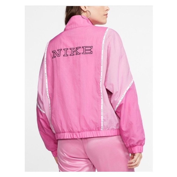 pink nike windbreaker womens